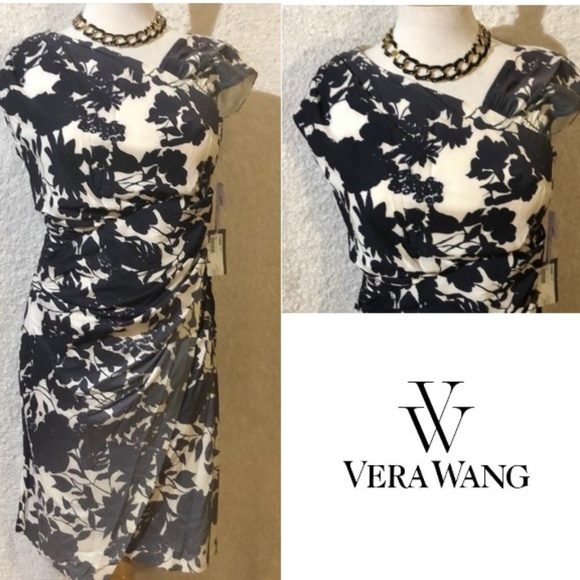 Vera Wang Dresses & Skirts - NWT VERA WANG Floral Print Surplice Dress